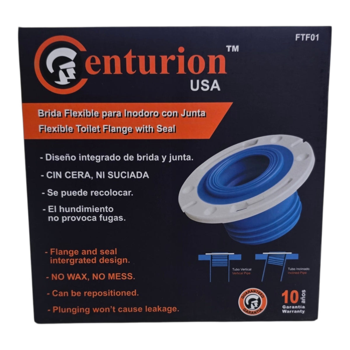 CENTURION Flexible Toilet Flange with Seal FTF01