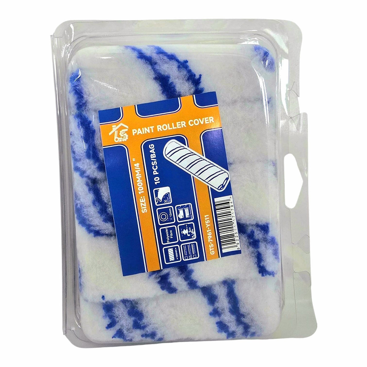 Roller Brush Pad 4" 10PCS Set GTS-7961-Y511