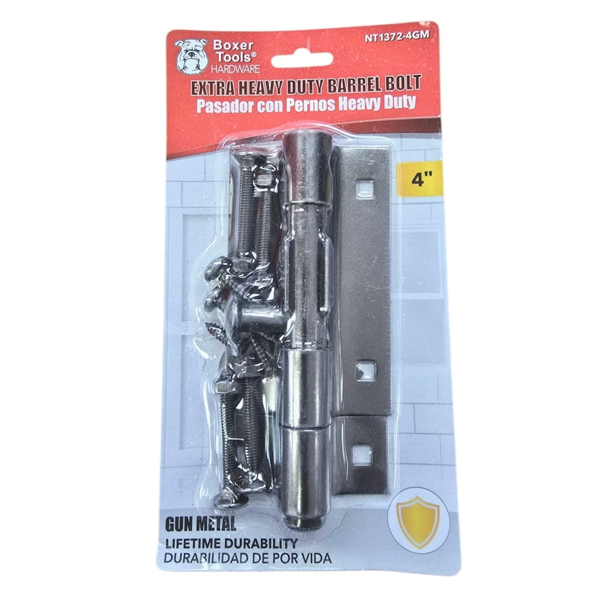 BOXER Tower Bolt 4" Black #NT1372-4GM