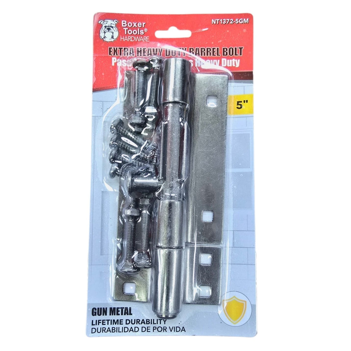 BOXER Tower Bolt 5" Black #NT1372-5GM