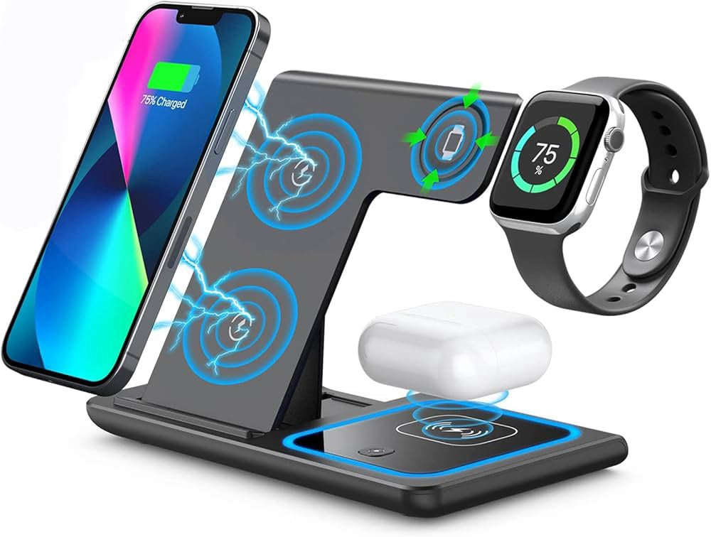 Wireless 3 IN 1 Fast Charging Station Z24 15W Yourz