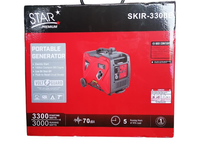 STAR Generator 3300W SKIR3300E 220V Inverter Premium Red Electric