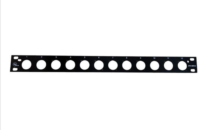 AUDIO PIPE Console Rack Plate RP-1U-12CH-AL Audio Equipment Rack with Roll