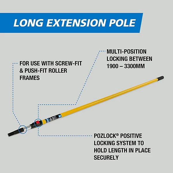 HARRIS Extension Pole Trade Yellow 1.9M-3.3 741S