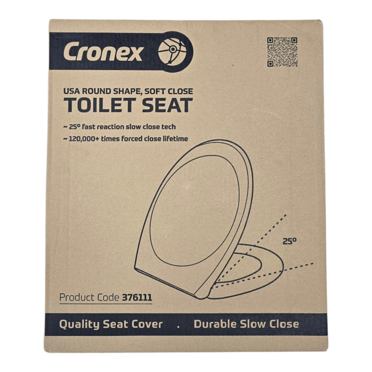 CRONEX Toilet Seat 376111 Round Soft Close