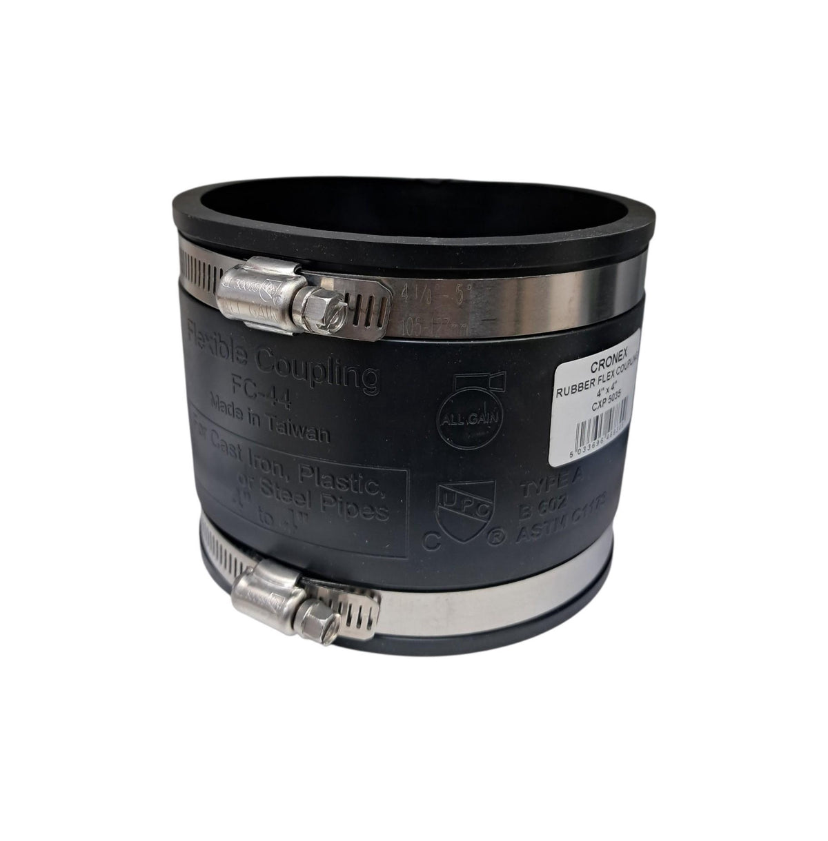 CRONEX Rubber Flex Coupling 4" X 4" CXP5035
