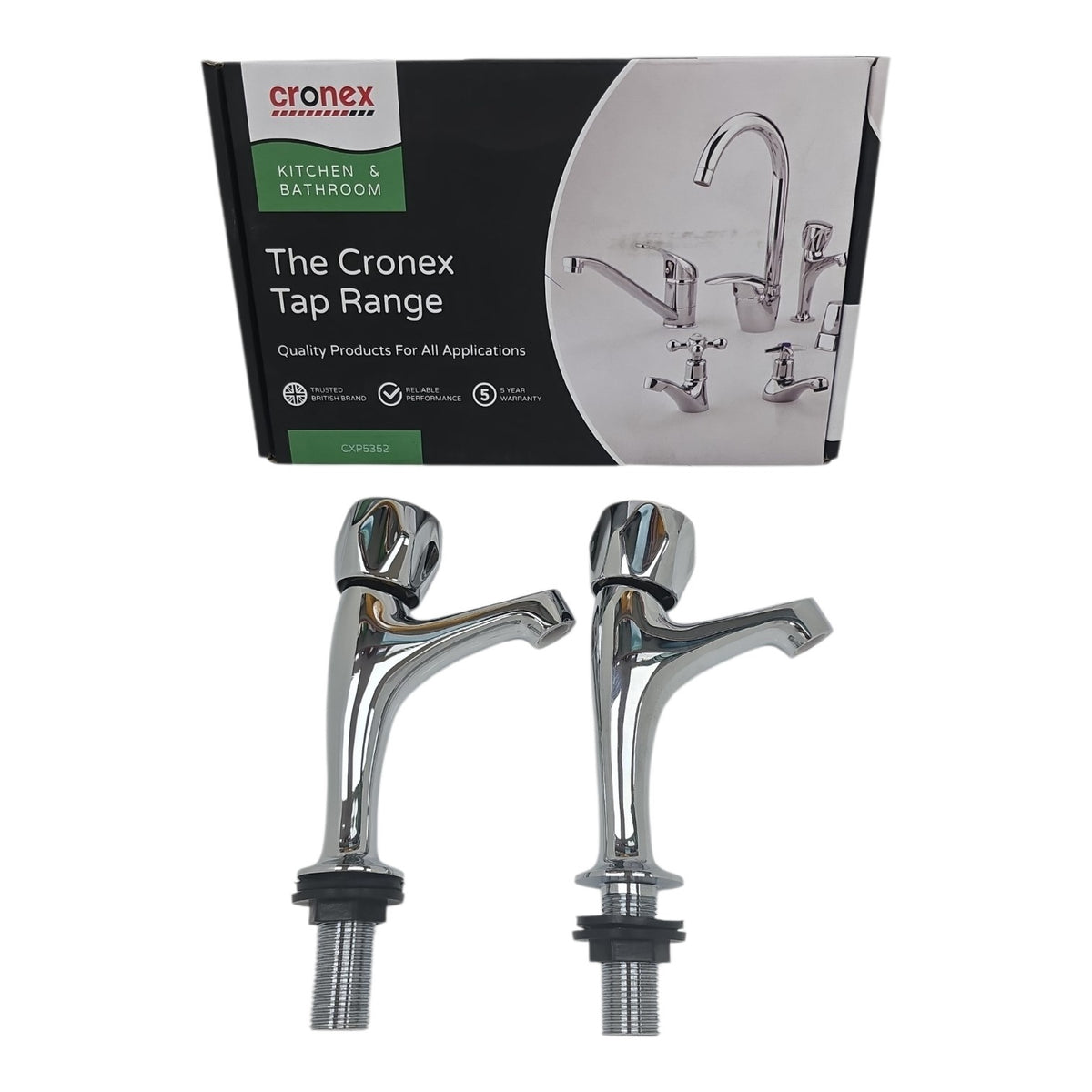 CRONEX Pillar Tap 1/2" High Neck CXP5352 (2PCS Per Pack)