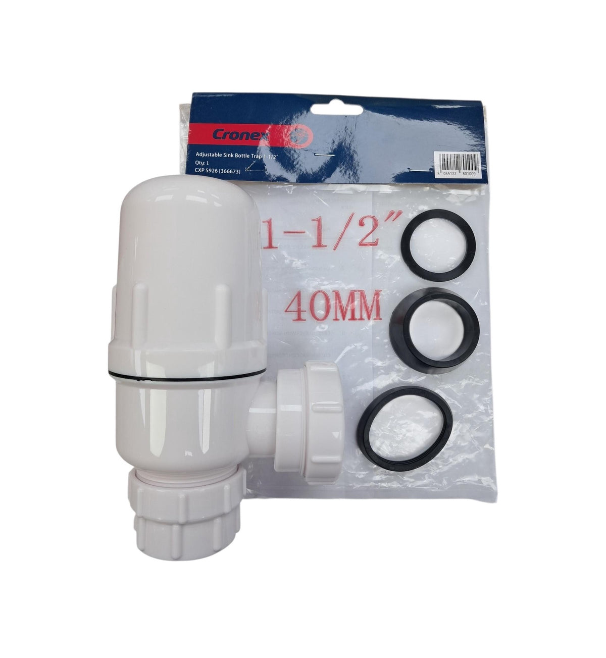 CRONEX Sink Bottle Trap 1 1/2" PVC CXP5926