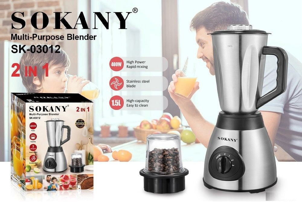 SOKANY Blender SK-03012 2IN1 MULTI-PURPOSE