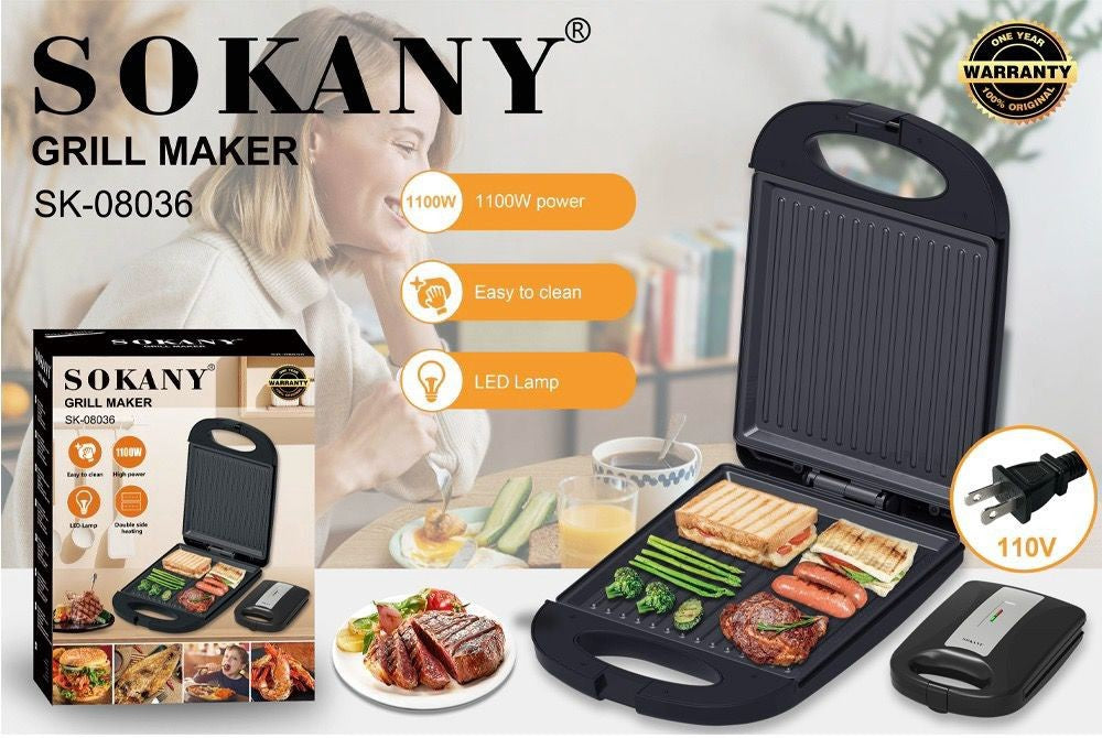 SOKANY Grill Electric Maker SK-08036