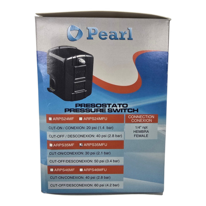 GWS Water Pump Pressure Switch 30/50 Pearl SE-ARPS35MFU