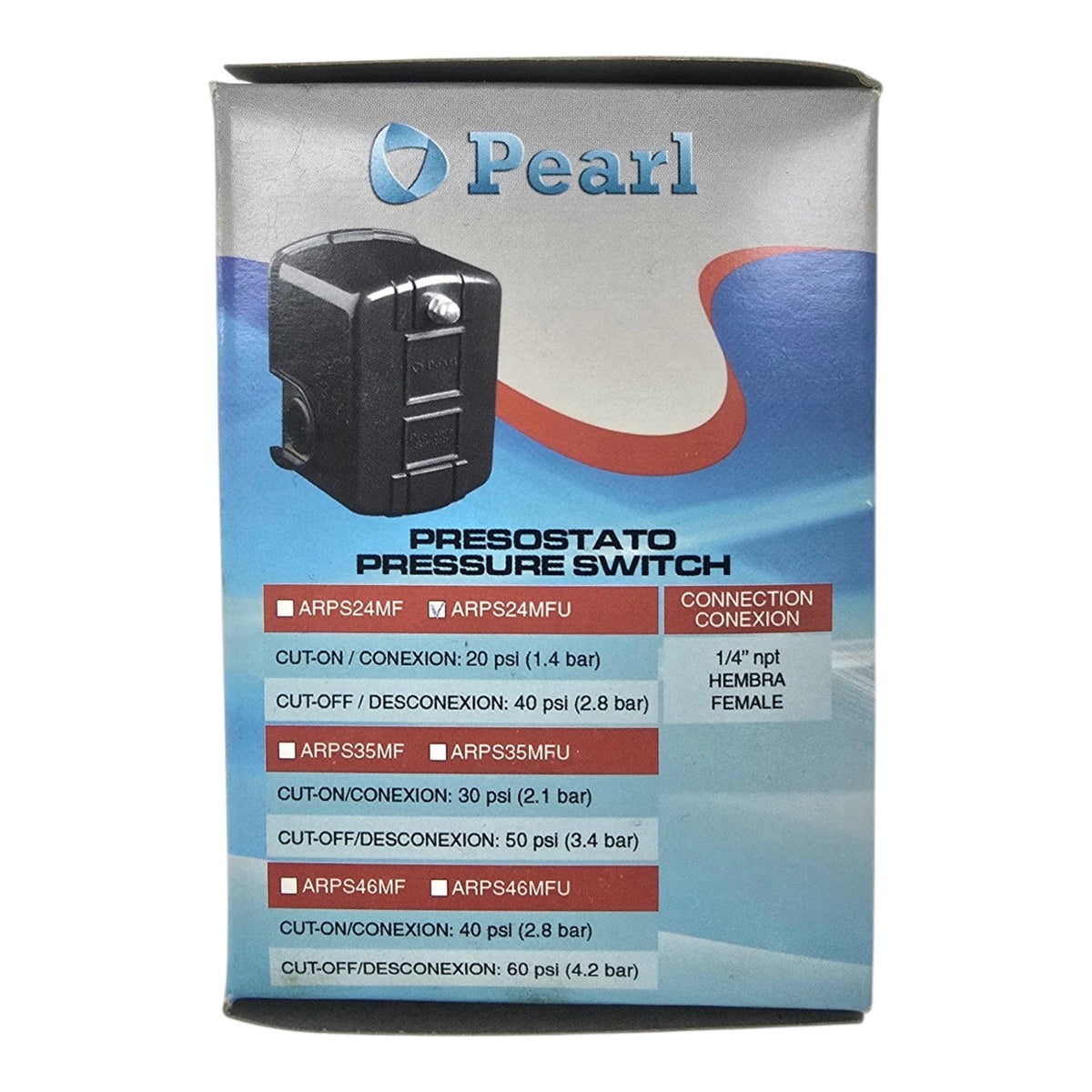 Water Pump Pressure Switch 20/40 Pearl SE-ARPS24MFU