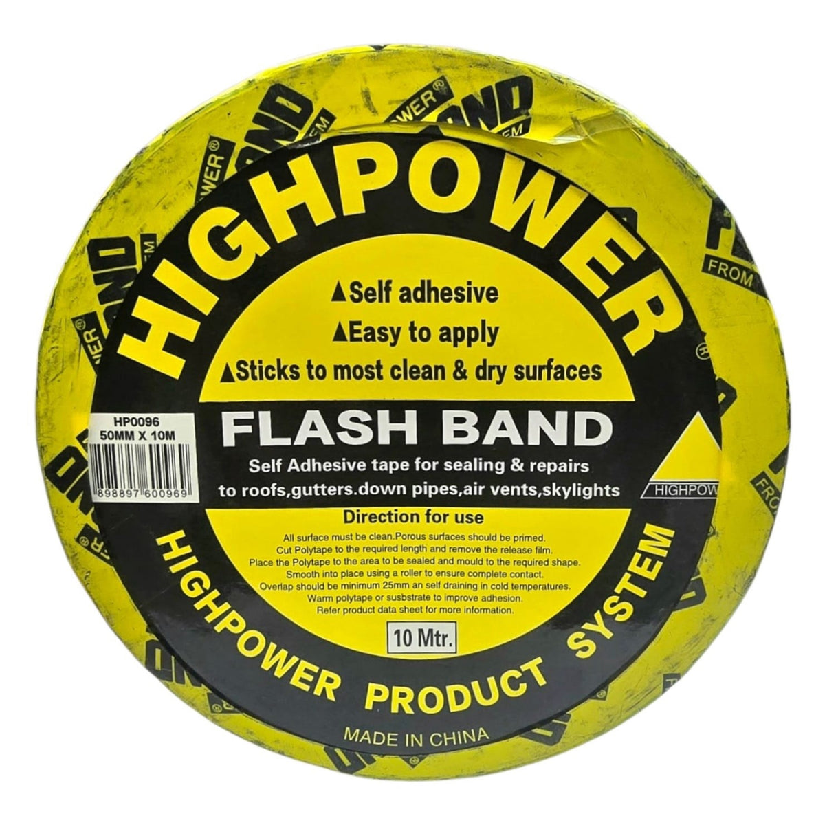 HIGHPOWER Flash Band 10 Metre X 50MM 2" HP0096 Roll 96