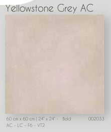 Tile Ceramic 24X24 (60X60CM) Yellowstone Gray AC
