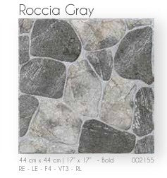 Tile Ceramic 17X17 Roccia Gray 44X44