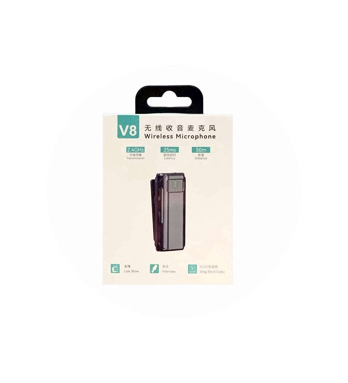 Microphone Wireless V8