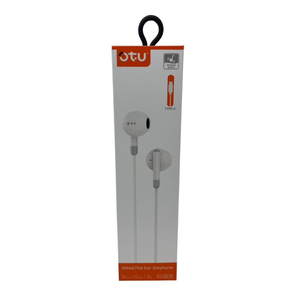 OTU Headphones Wired Flat Ear Earphone HJ-17 Type -C
