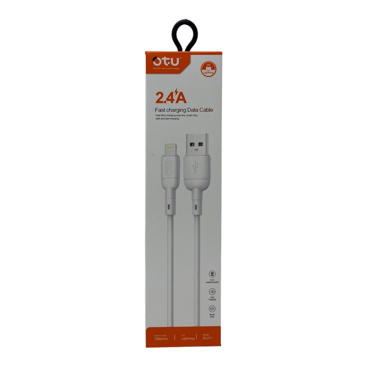 OTU Charger Cable DL21-I 1000MM USB to Lightning 2.4A Fast Charging Data Cable