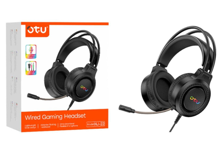 OTU Headphones & Mic HJ-22 Wired Headset Stereo Gaming