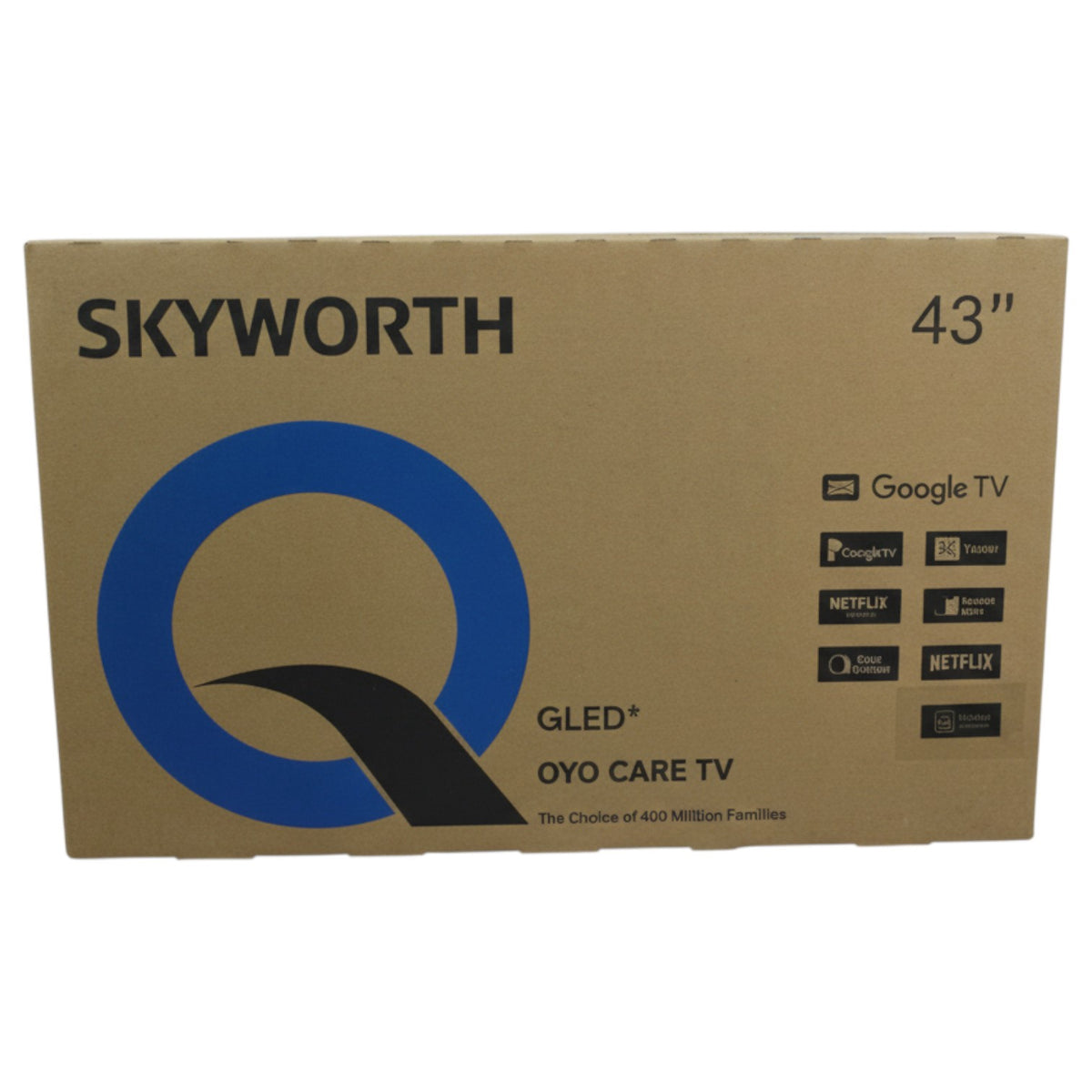 SKYWORTH Television 43" 43E66H Qled Google TV Android Smart LED