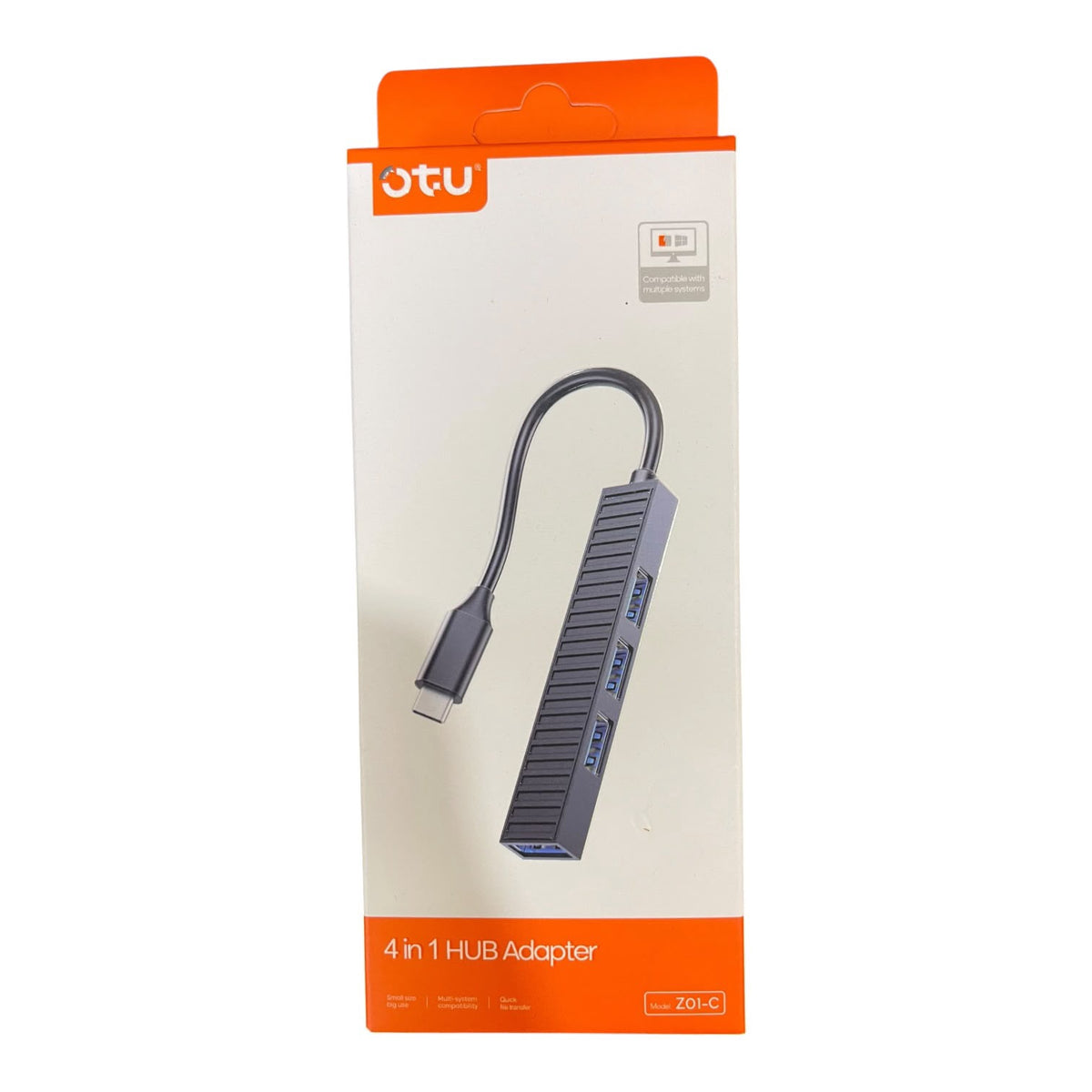 OTU Computer USB Hub Z01-C 4 Port 4-IN-1 Type C