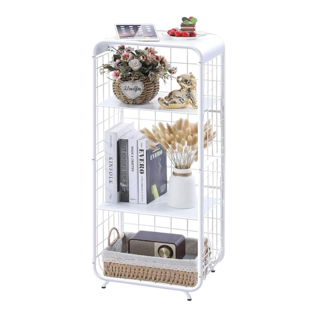 Storage Rack 4 Tier White WK831043-1