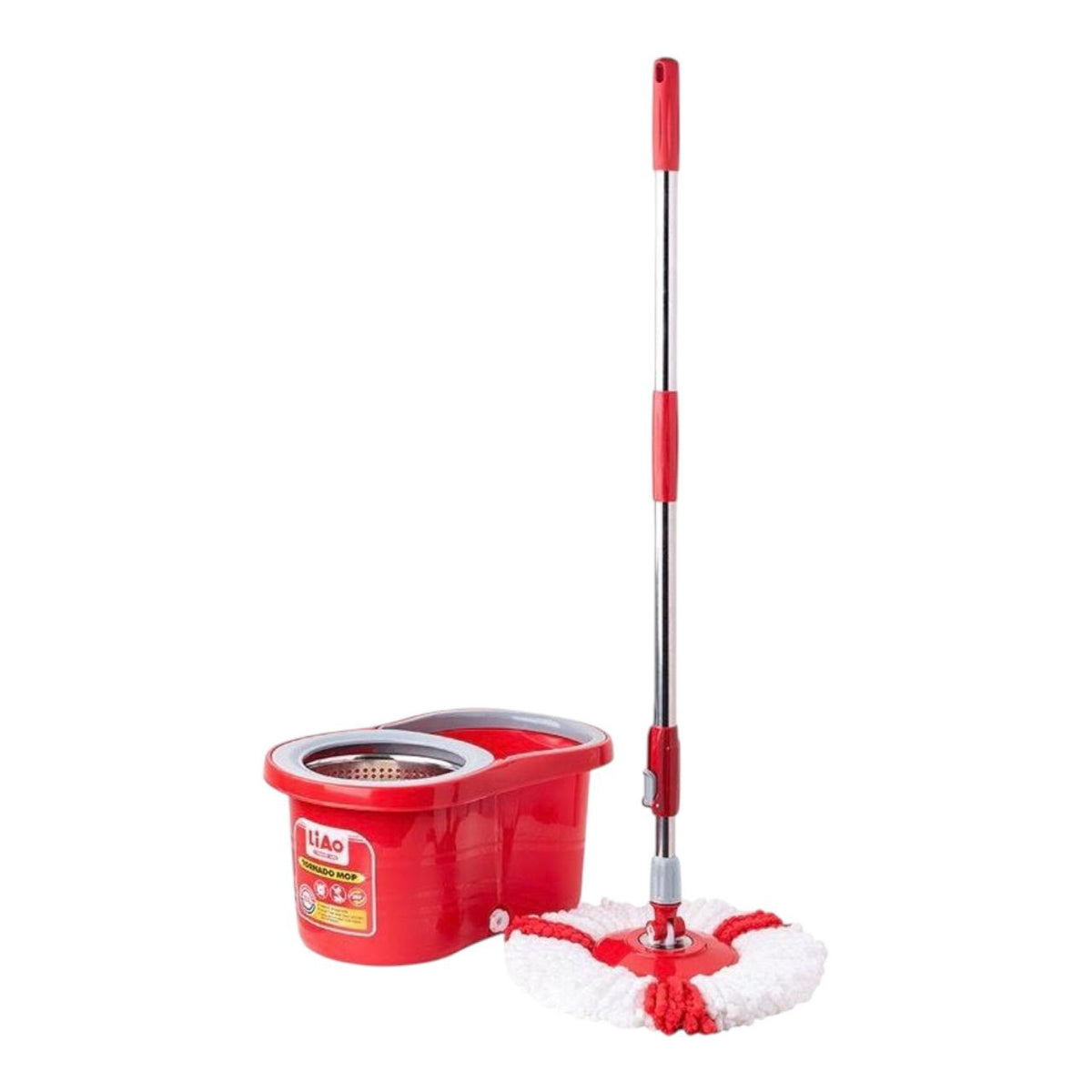 LIAO Mop Bucket Set with 2 Refills Spin Tornado Mop T130034