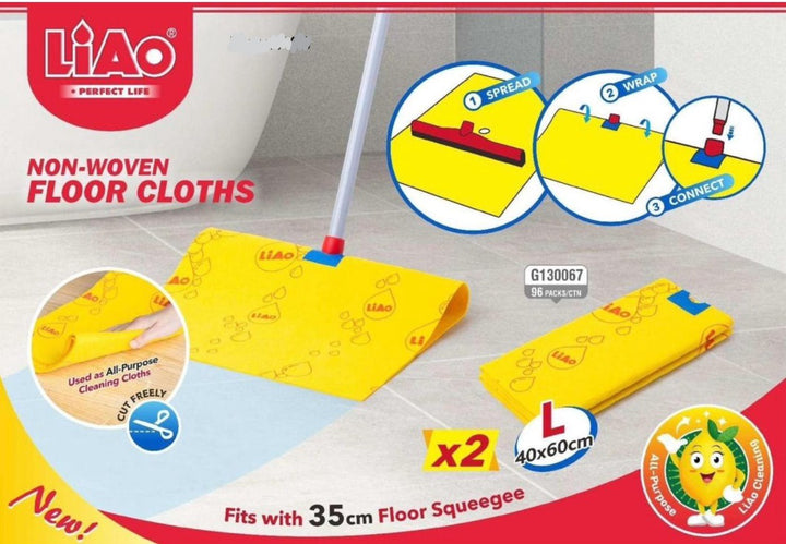 LIAO Floor Cloths Xl 50X60CM 2PCS G130068
