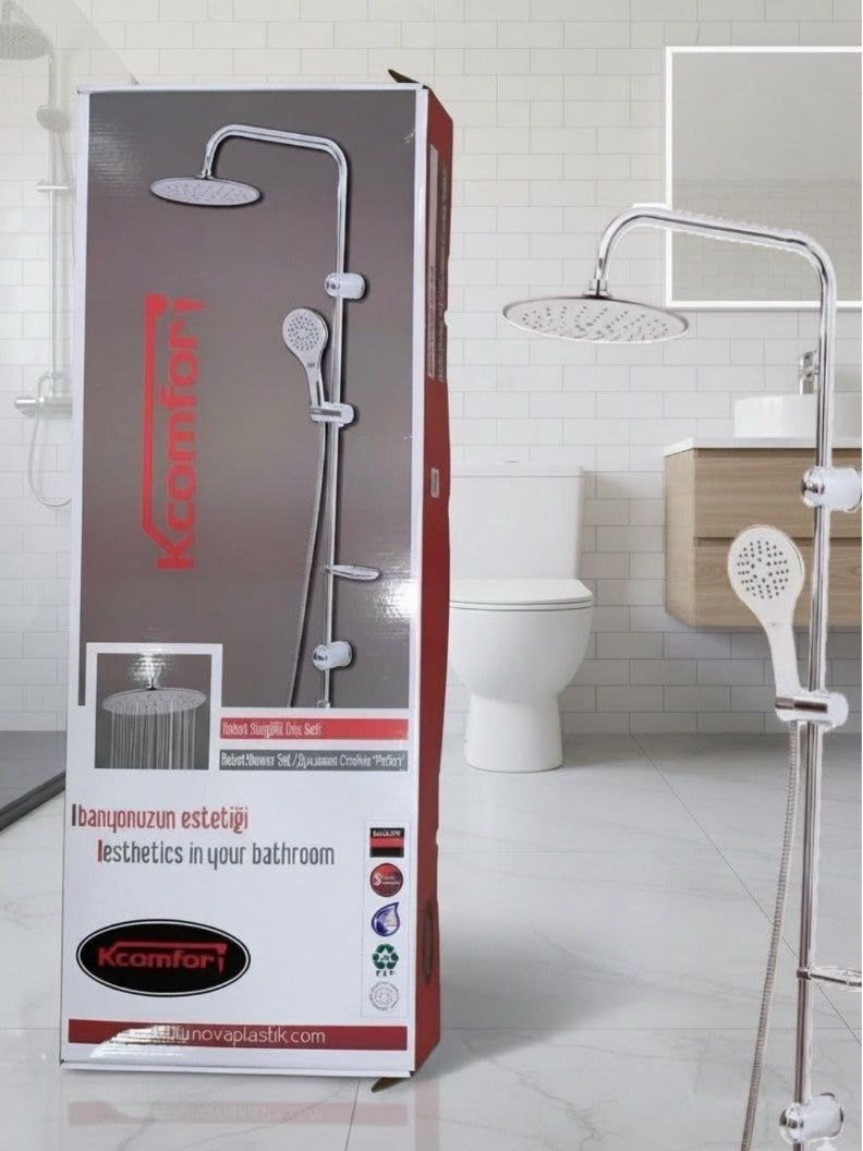 Shower System Wall Mounted Silver Nova HS-5342-Y52
