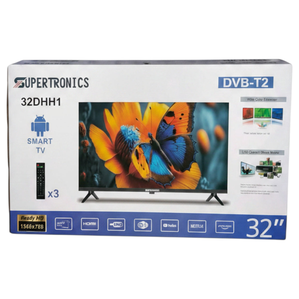 SUPERTRONICS Television 32" 32DHH1 DVB-T2 Smart TV LED