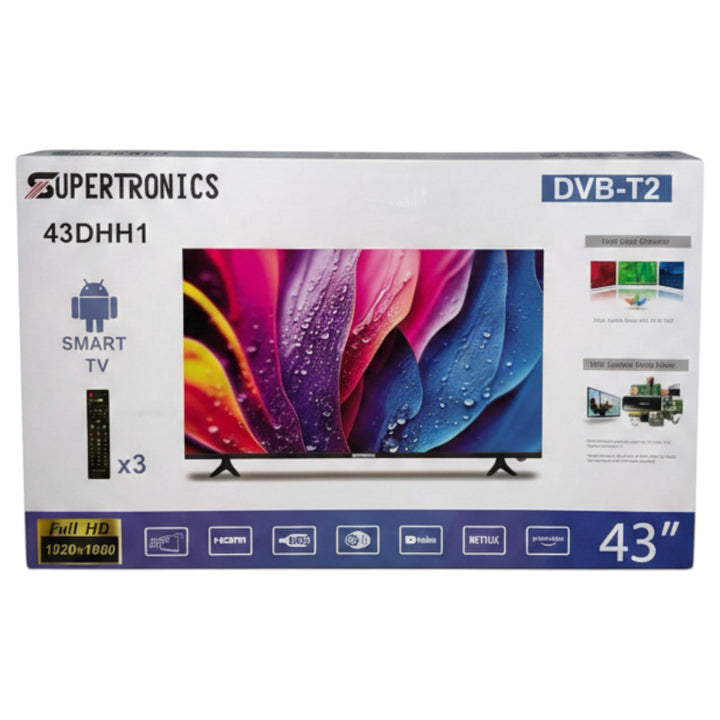 SUPERTRONICS Television 43" 43DHH1 DVB-T2 Smart TV LED