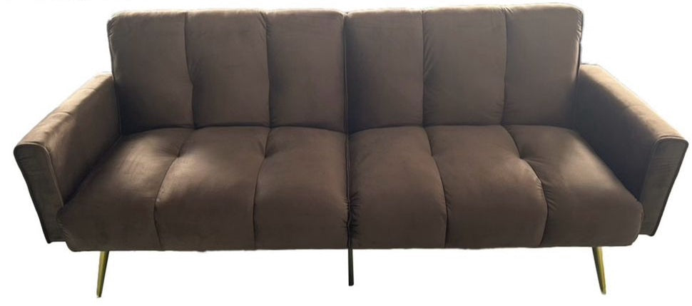Sofa Bed XL-1558-2 Chocolate Brown Futon 3-SEATER
