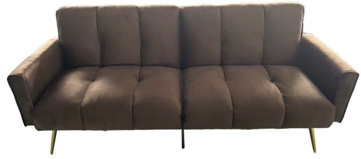 Sofa Bed XL-1558-2 Chocolate Brown Futon 3-SEATER
