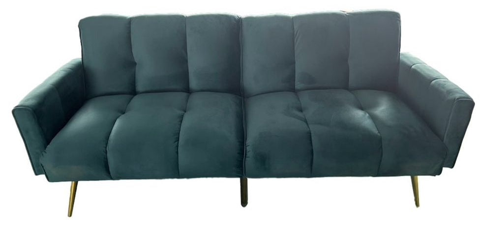 Sofa Bed XL-1558-1 Lake Blue Futon 3-SEATER