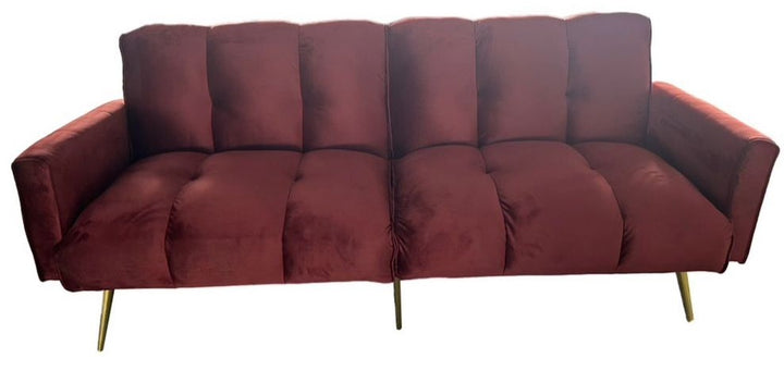 Sofa Bed XL-1558-3 Wine Red Futon 3-SEATER