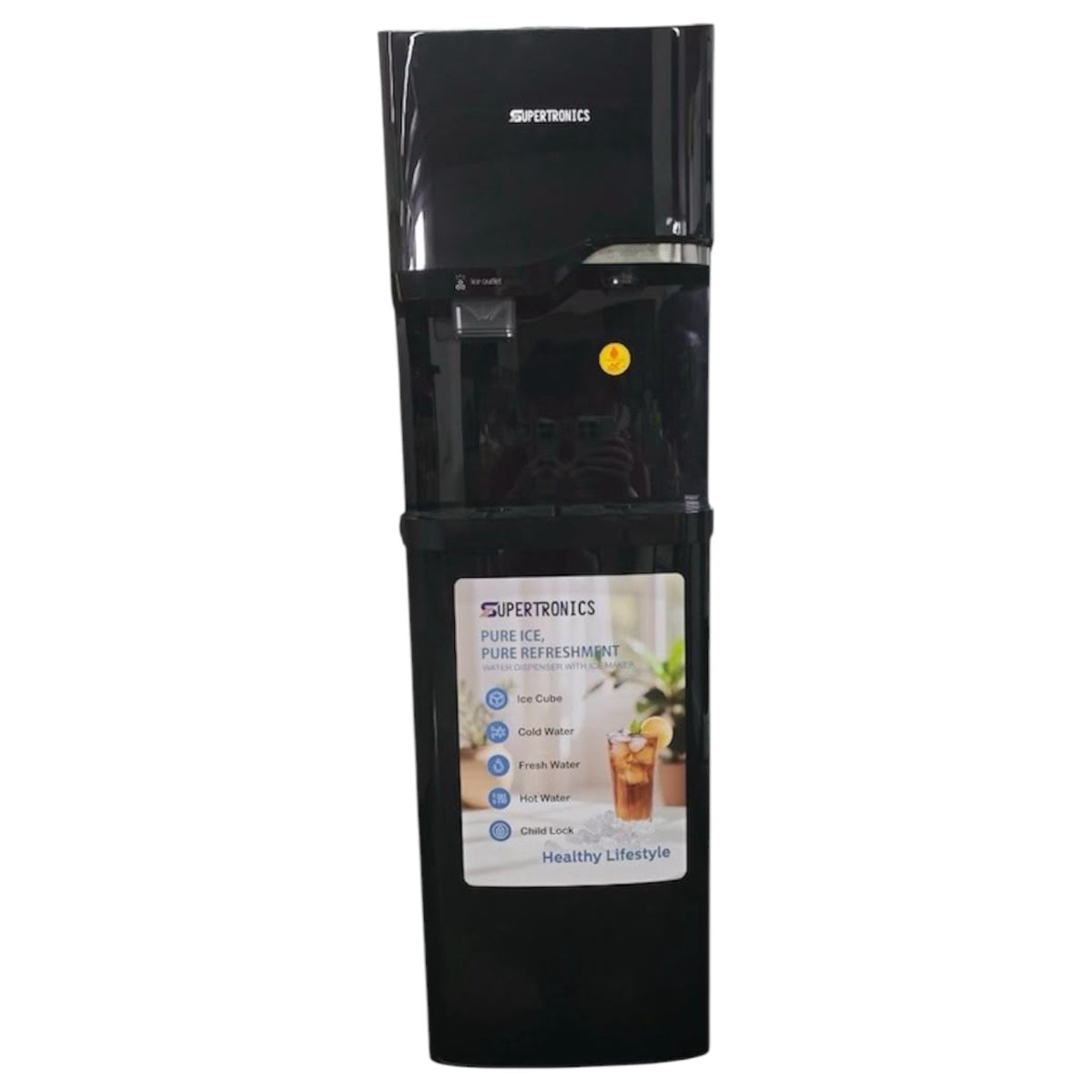 SUPERTRONICS Water Dispenser WDSP-101 Bottom Loaded with Ice Maker 3 Temperature