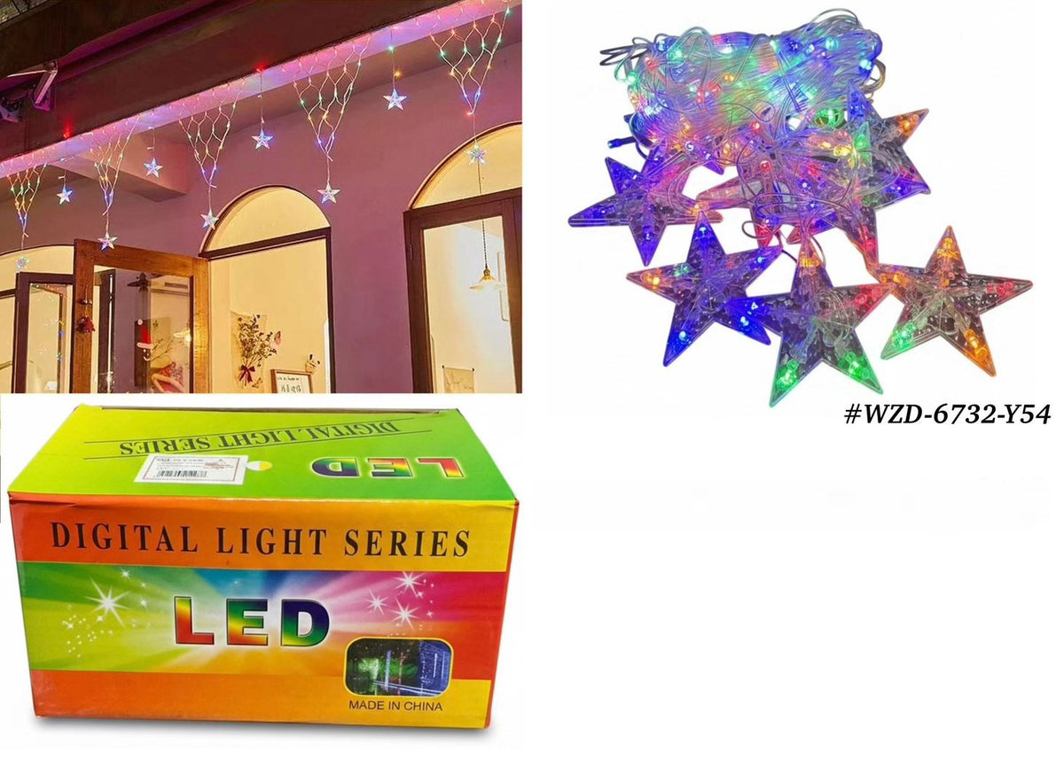 Fairy Light LED Star Multi Color WZD-6732-Y54 3M 10FT 110V