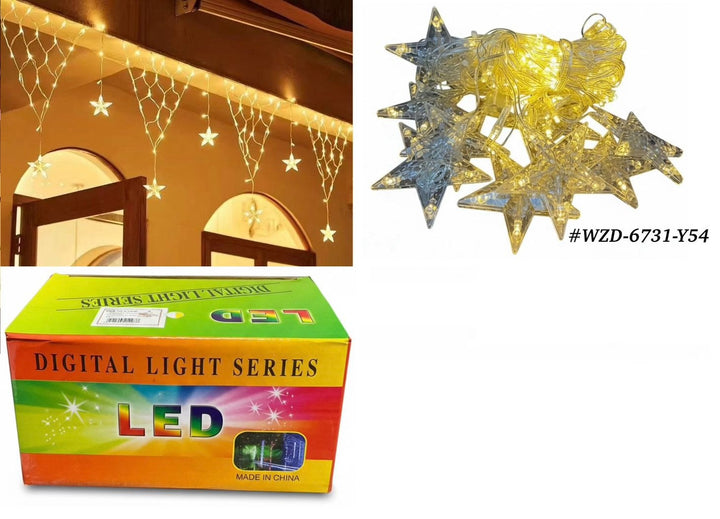 Fairy Light LED Star Warm Light WZD-6731-Y54 3M 10FT 110V