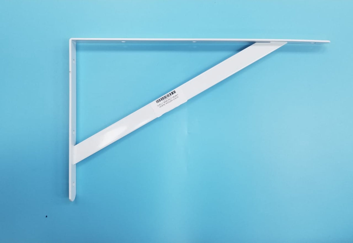 Shelf Bracket Heavy White 400X250 Each