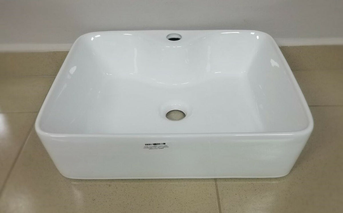 TWYFORD Sink Ceramic Counter Top Rectangle 480X370X135MM