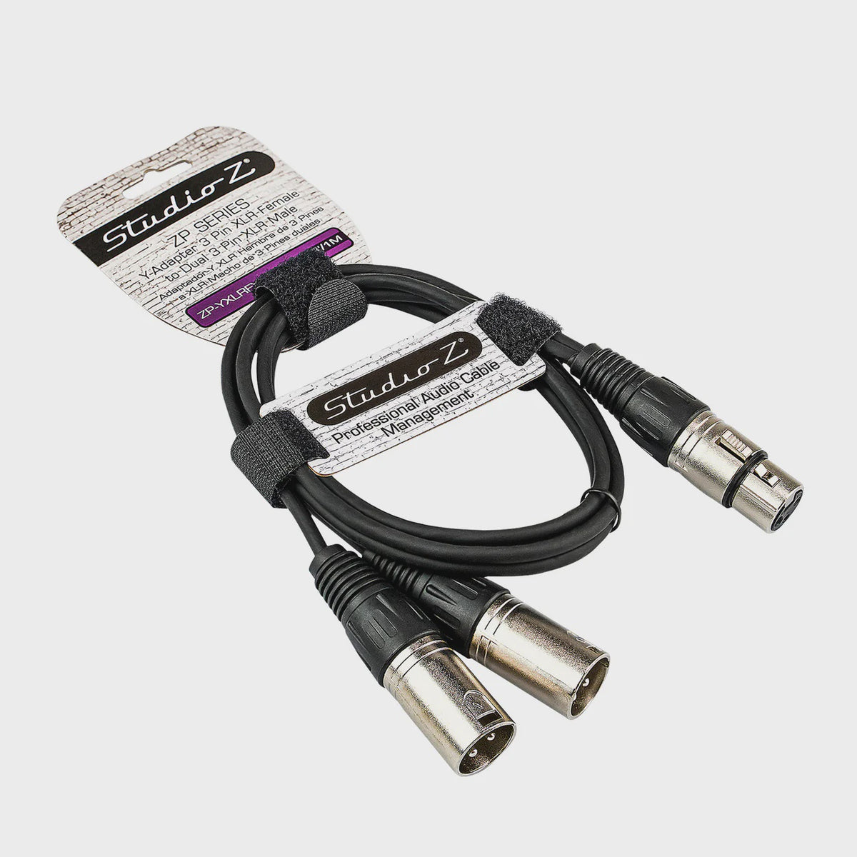 STUDIO Z Lead Xlr Female to 2 Xlr Male 3' ZP-YXLRFXLRMD-3 Y-TYPE