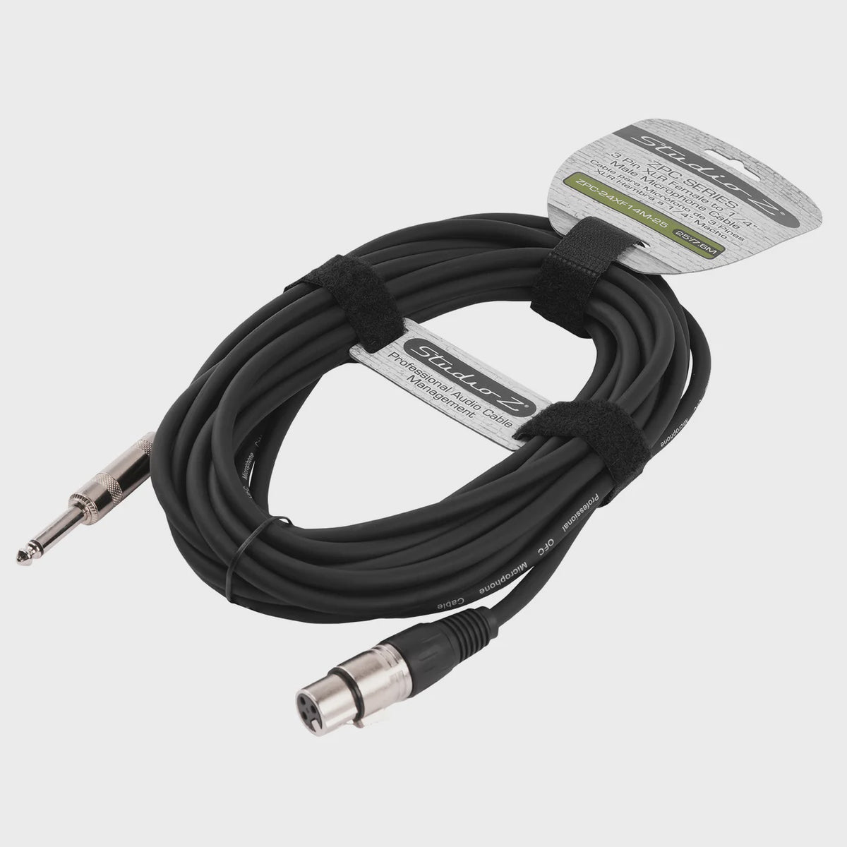 STUDIO Z Lead Xlr Female to 1/4 Male Mono 25' ZPC-24XF14M-25