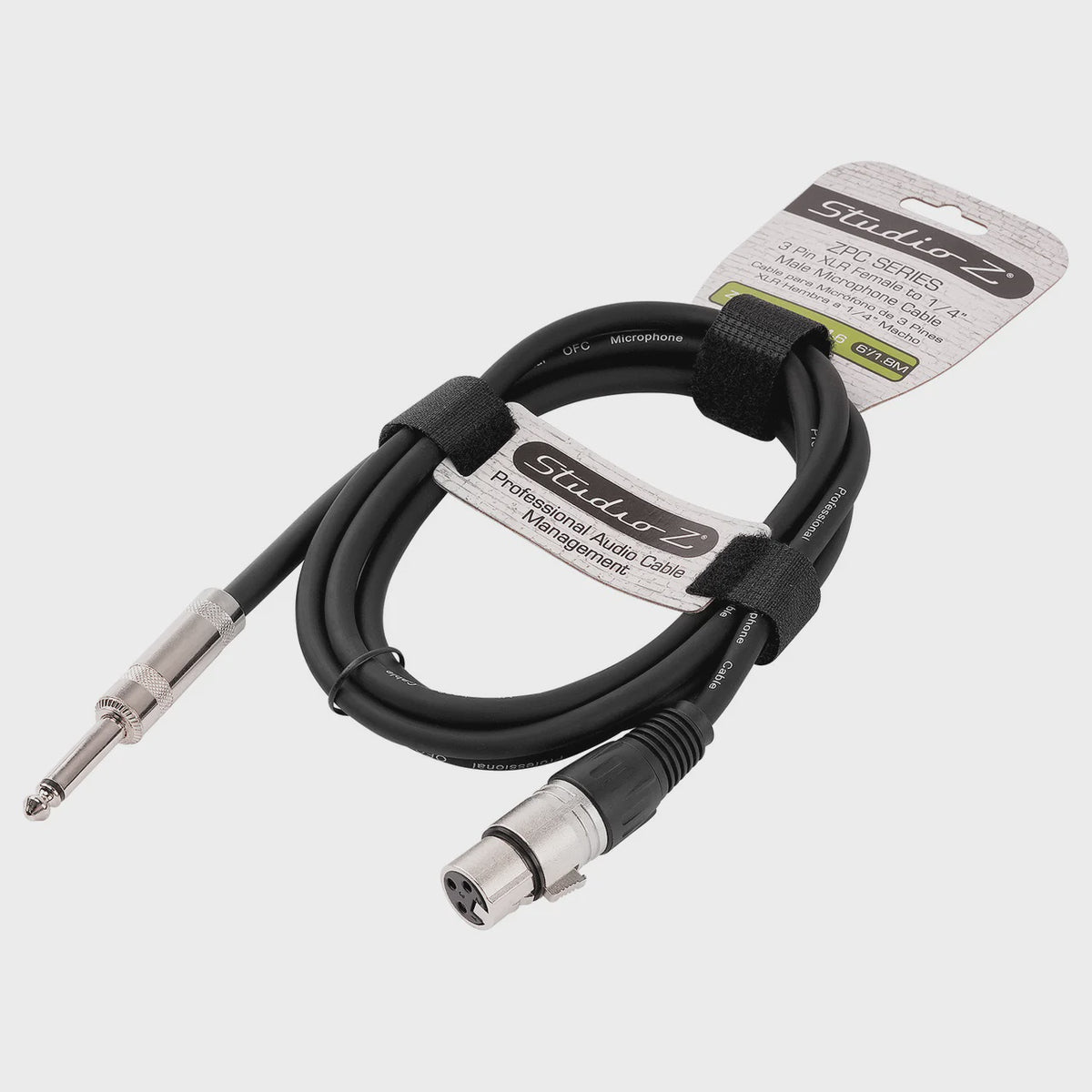 STUDIO Z Lead Xlr Female to 1/4 Male Mono 6' ZPC-24XF14M-6