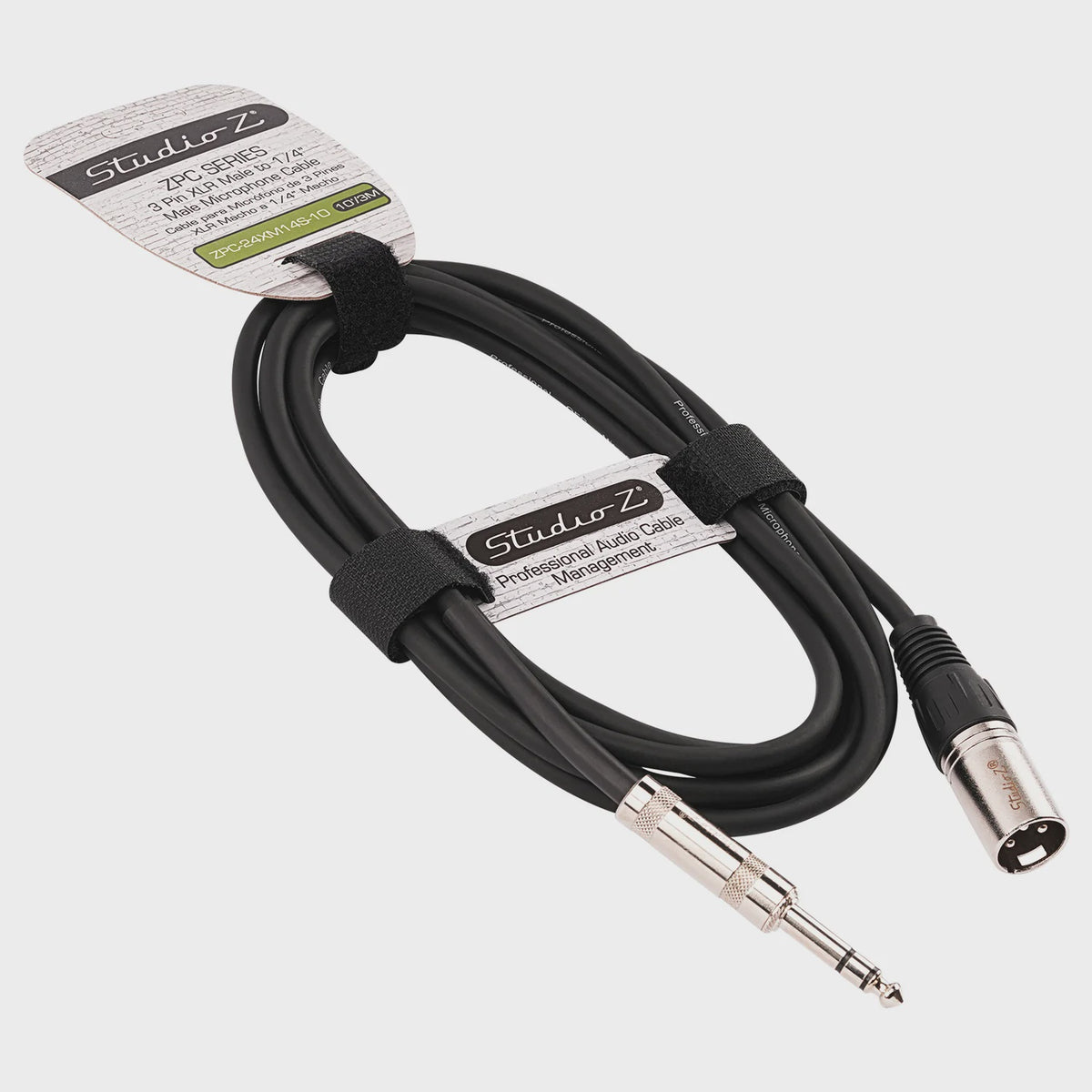 STUDIO Z Lead Xlr Male to 1/4 Male Stereo Trs 10' ZPC-24XM14S-10