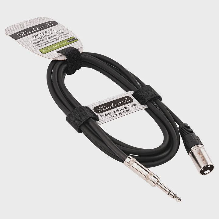 STUDIO Z Lead Xlr Male to 1/4 Male Stereo Trs 10' ZPC-24XM14S-10