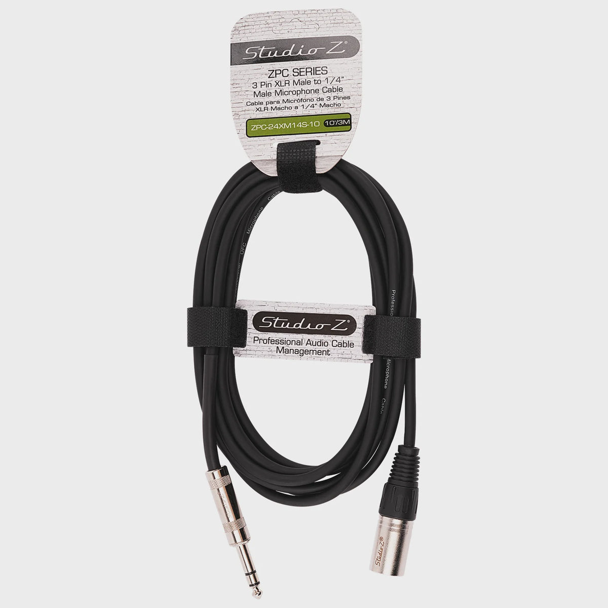 STUDIO Z Lead Xlr Male to 1/4 Male Stereo Trs 10' ZPC-24XM14S-10