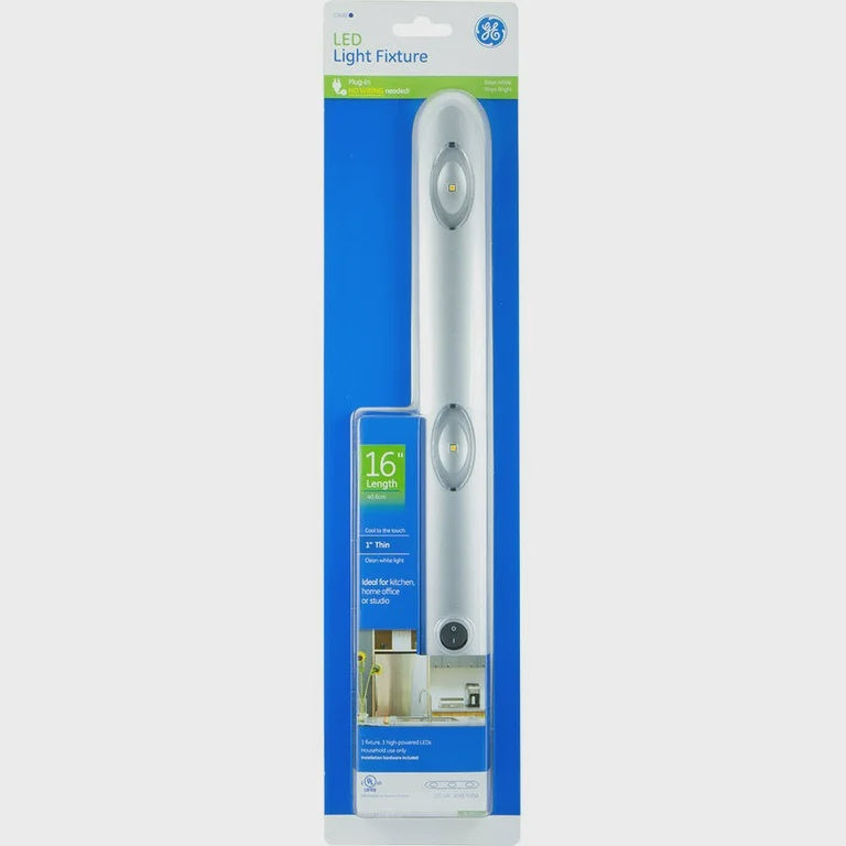 GE Light Fixture LED 10486 16" Silver