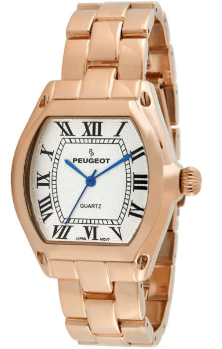 PEUGEOT Watch Women's Bracelet & Roman Numeral Dial Rose Gold
