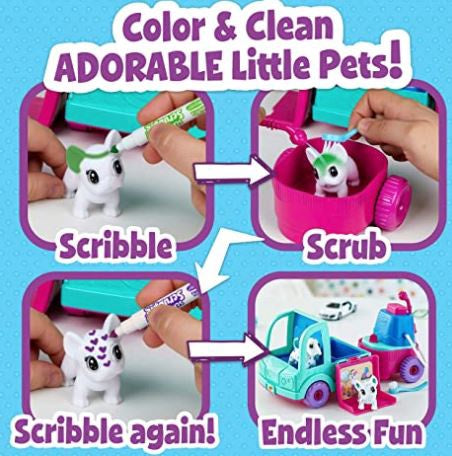 CRAYOLA Toy Scribble Scrubbie Pets Grooming Truck