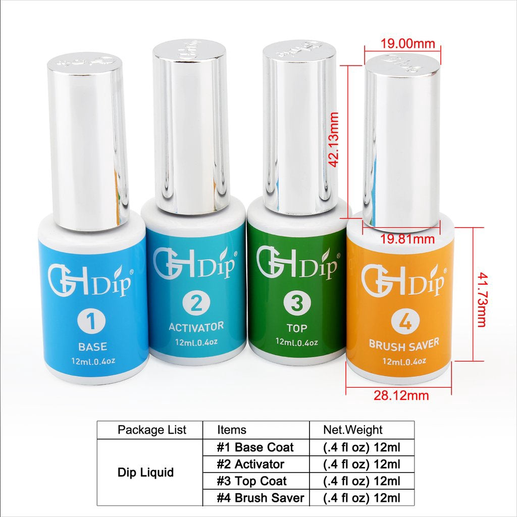 GHDIP Nails Dip Powder Nail Kit G641 (Pink&white French Nail Colors)
